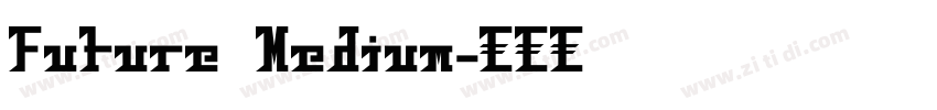 Future Medium字体转换